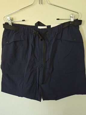 Topman x Asos | NWT Navy 6.5" Nylon Belted Shorts Size 32